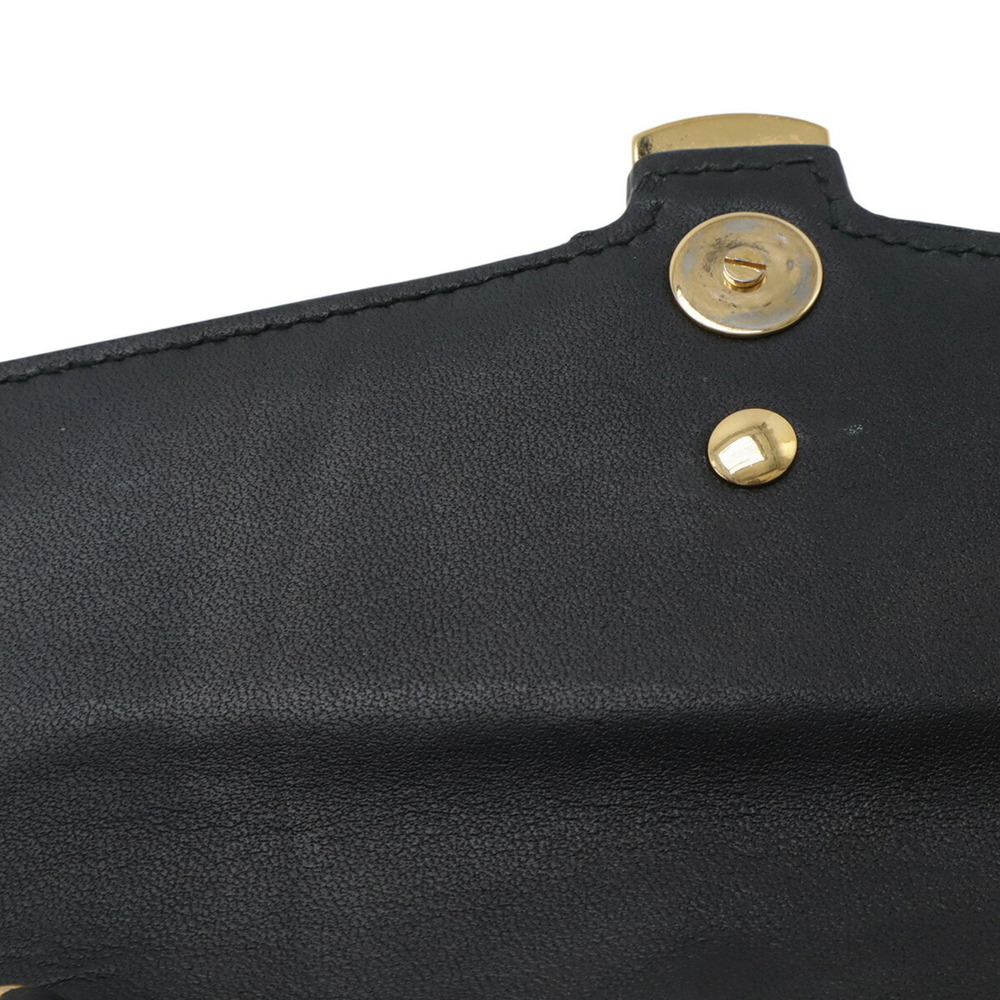 GUCCI Authentic Black Leather Sylvie Clutch Bag - Picture 10 of 10